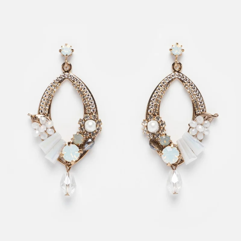 Flora Deco Drop Earrings