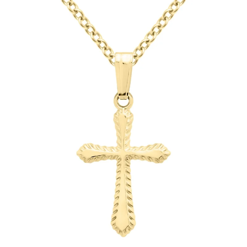 Kiddie Kraft 14KT Yellow Gold Filled 15-inch Cross Pendant