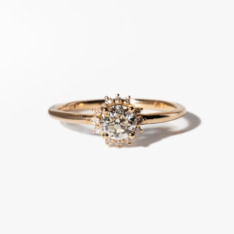 Diamond Sunflower Ring