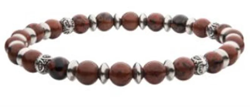 Brown Obsidian Stones Bracelet