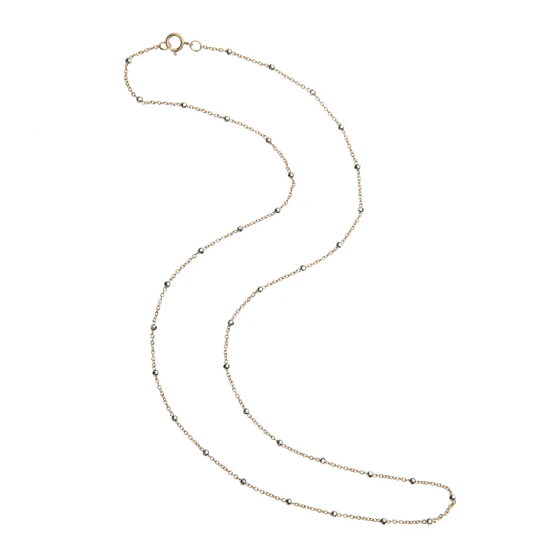 Gilver Two-Tone Delicate Satellite Chain