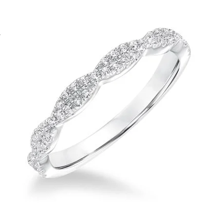 Fink's 14K White Gold Diamond Twist Band