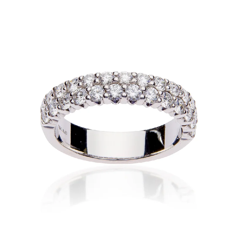 Fink's 26 Diamond Double Row Wedding Band