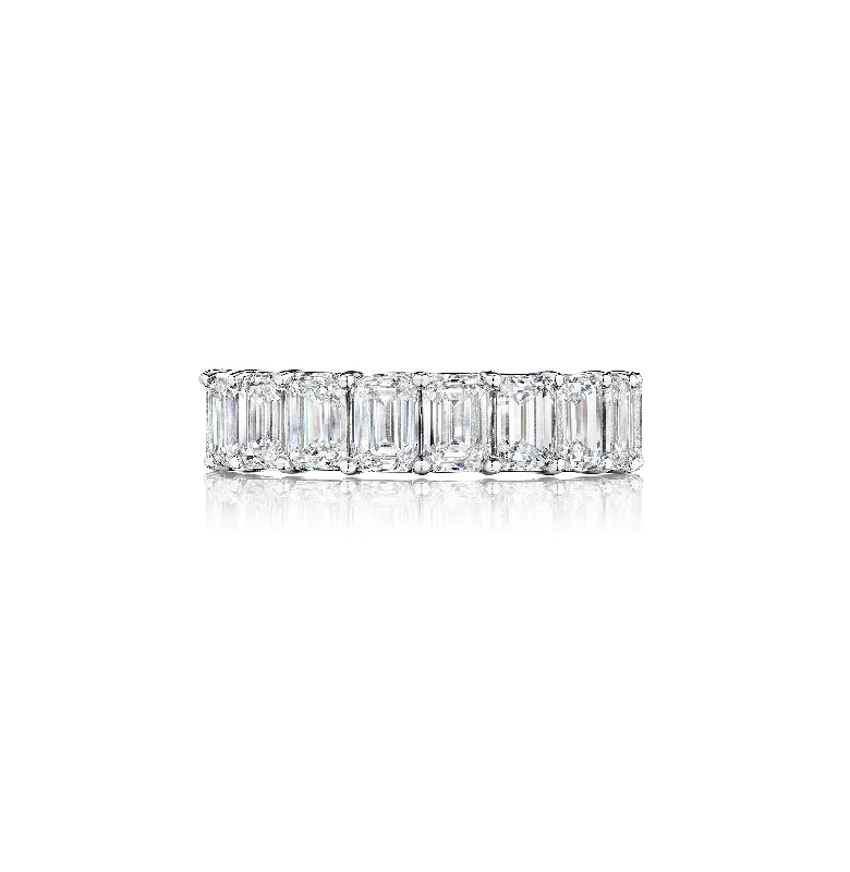 Fink's Exclusive Emerald Cut Diamond Band in Platinum