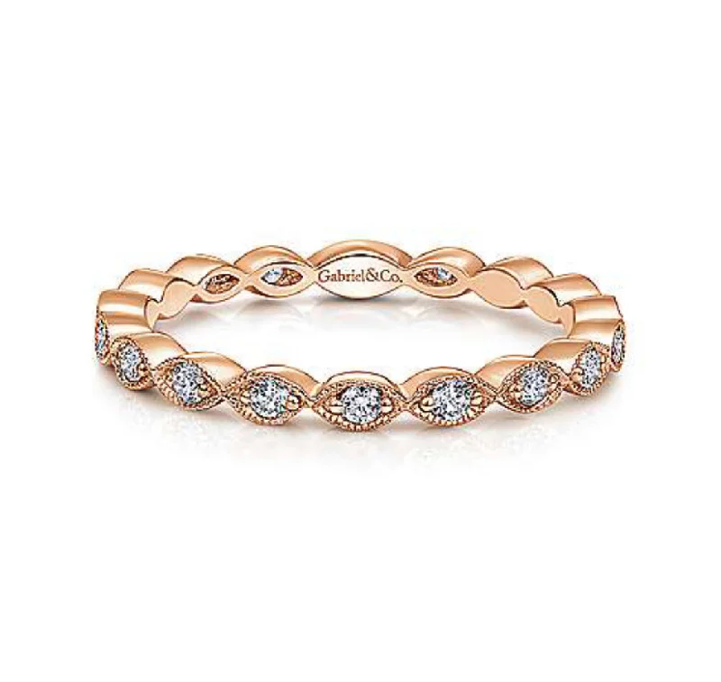 GABRIEL & CO "Stackable" Eternity Band