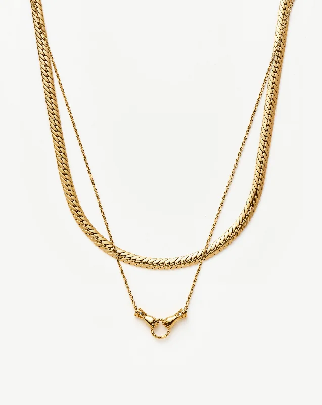 Harris Reed In Good Hands Slider Necklace Set | 18ct Gold Plated