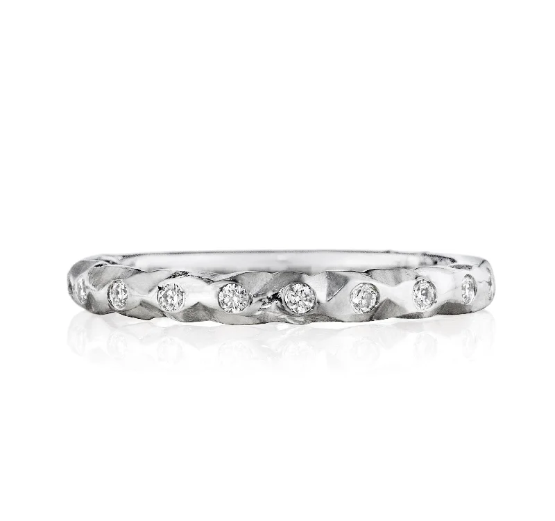 Henri Daussi Diamond Wedding Band