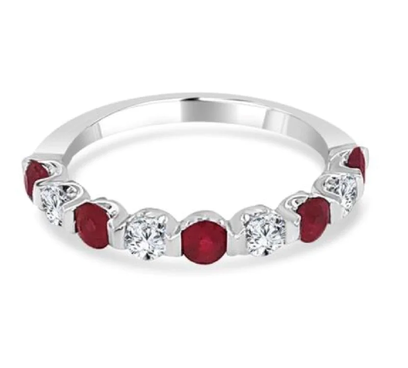 IMAGINE Ruby and Diamond Wedding Band