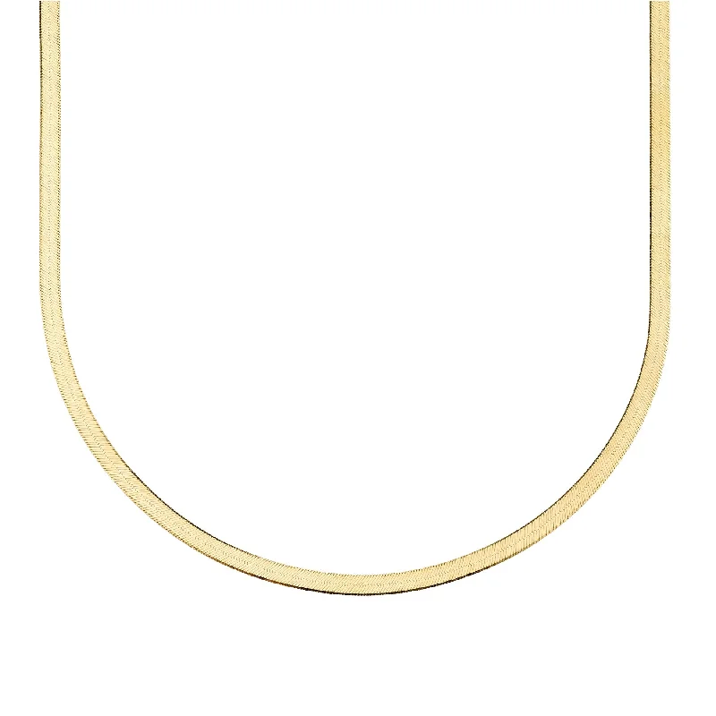 ISABELLA HERRINGBONE NECKLACE GOLD