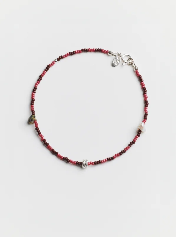 June Anklet in Pink