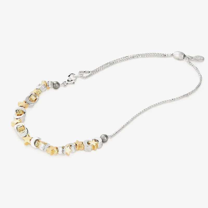 Moon + Star Charm Anklet