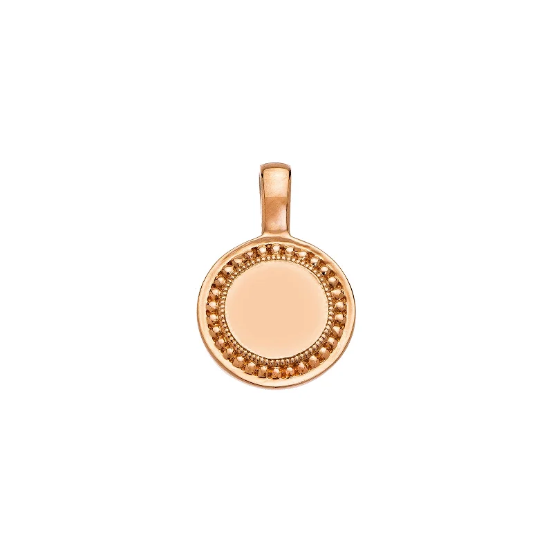 P.S. Small Round Charm - Rose Gold