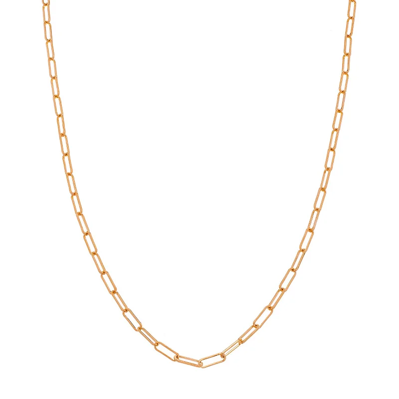 Paper Clip Chain - Rose Gold