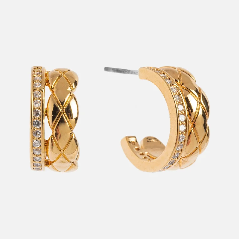 Solana Double Huggie Hoop Earrings