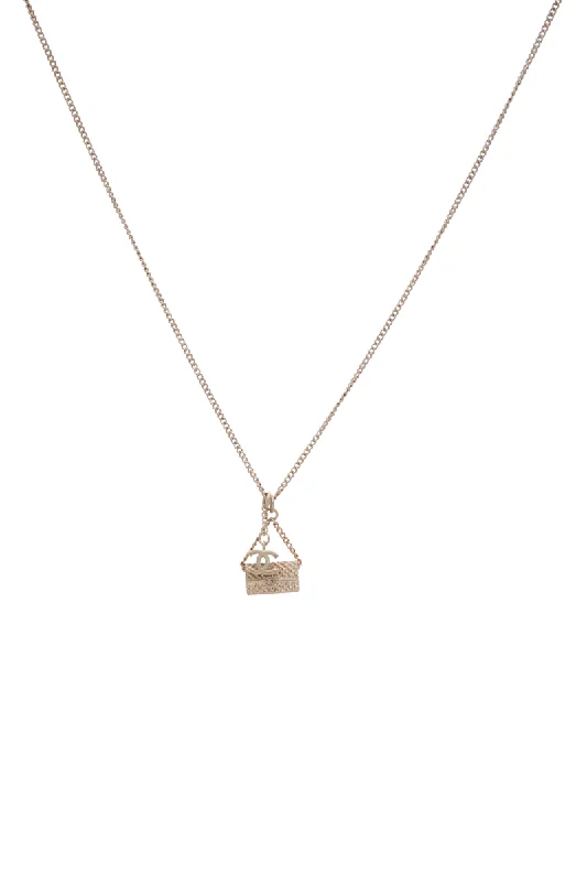 Classic Flap Bag Drop Necklace