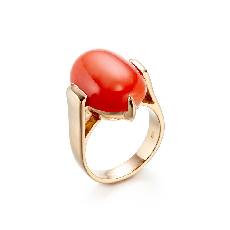 Diana Ring in Coral