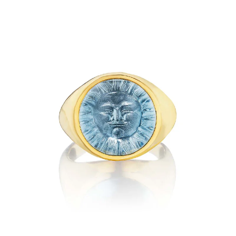 Blue Topaz Sunday Ring