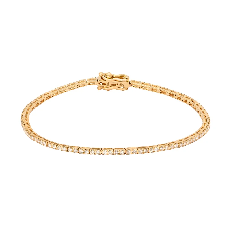 Diamond Tennis Bracelet - Yellow Gold