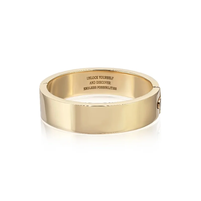 Endless Possibilities Engraved Gold Cuff