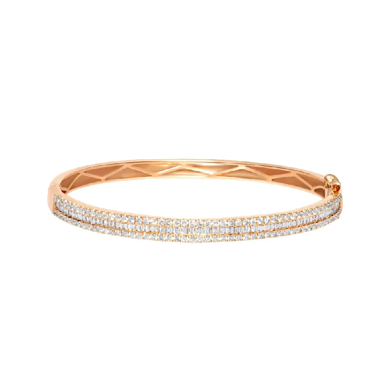 Double Row Diamond Bangle