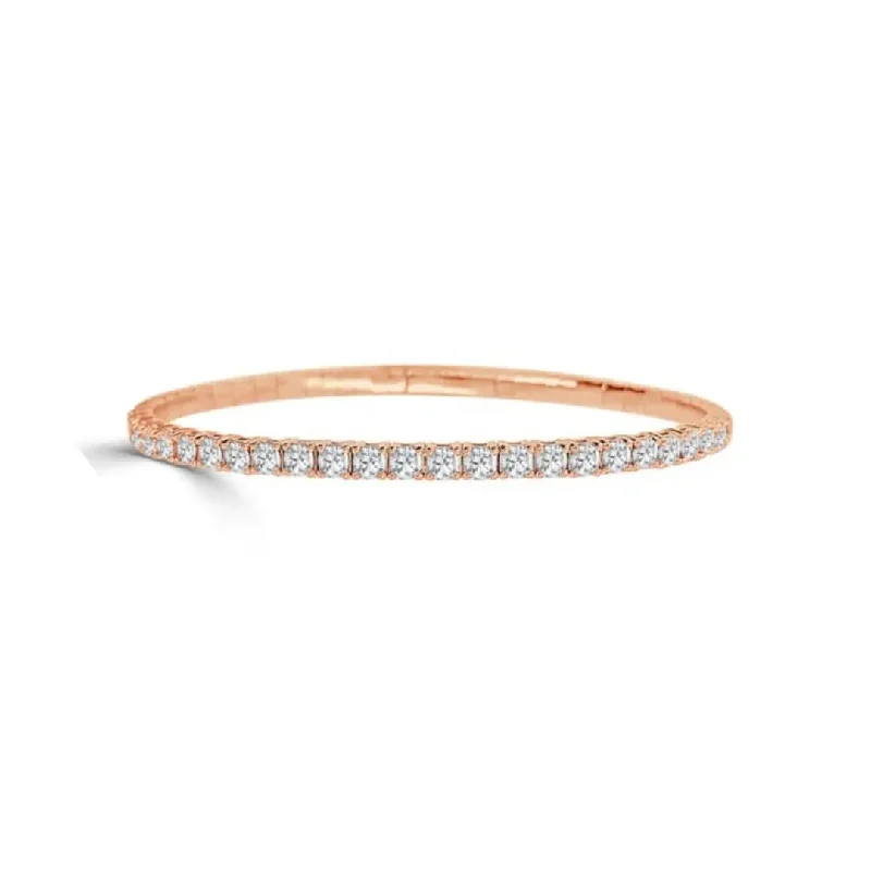 Half Eternity Flexible Diamond Bangle - 1.0 carat